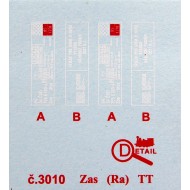 Dekál Zas/Ra ČSD (TT)