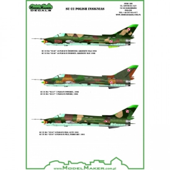 D72082 Su-22 Polish insignias