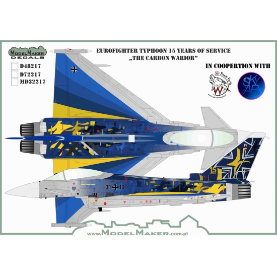 D48217 German Typhoon 15 Years of service "The Carbon Warior"