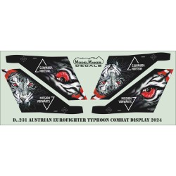 D72231 Austrian Eurofighter Typhoon Combat Display 2024