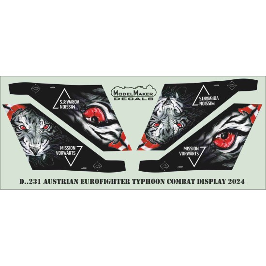 D72231 Austrian Eurofighter Typhoon Combat Display 2024