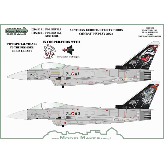 D72231 Austrian Eurofighter Typhoon Combat Display 2024